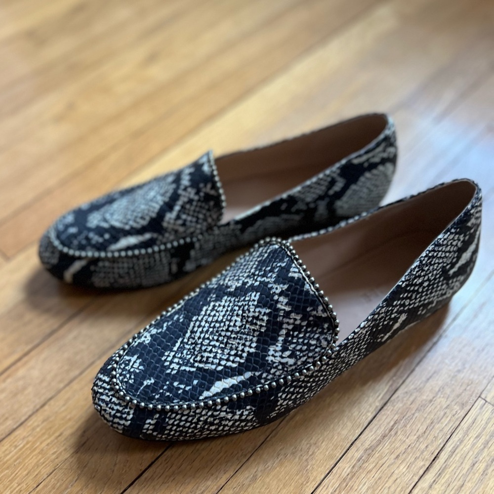 Coach snake skin loafers